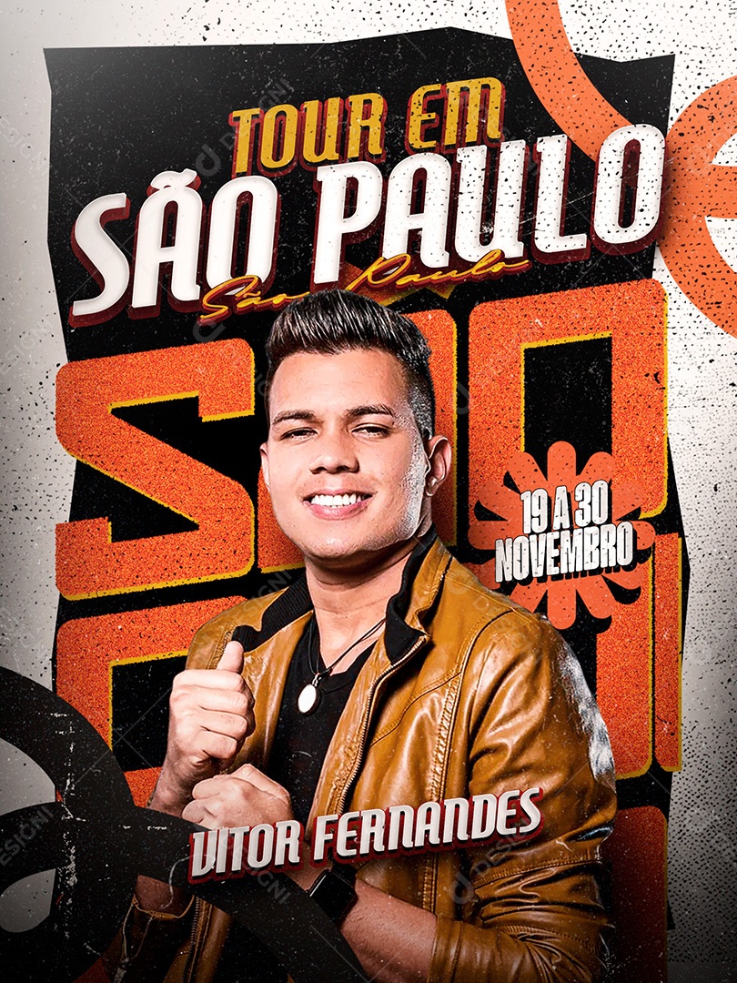 Flyer Tour Em São Paulo Social Media PSD Editável