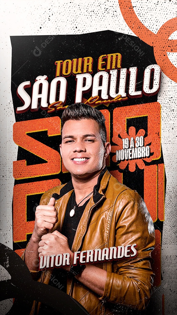 Story Flyer Tour Em São Paulo Social Media PSD Editável
