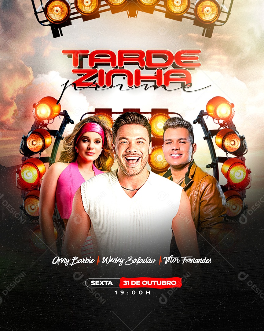 Flyer Tardezinha Prime Social Media PSD Editável