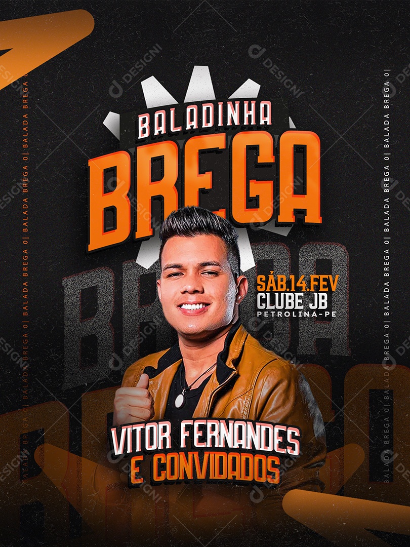 Flyer Baladinha Brega Social Media PSD Editável