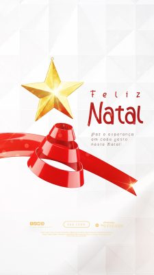 Story Feliz Natal 25 de Dezembro Social Media PSD Editável