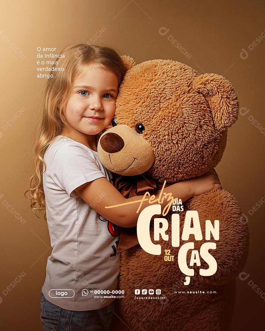 Feliz Dia das Crianças 12 de Outubro Social Media PSD Editável