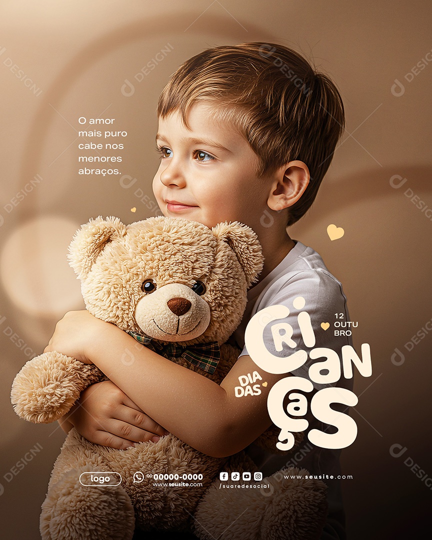 Feliz Dia das Crianças 12 de Outubro Social Media PSD Editável