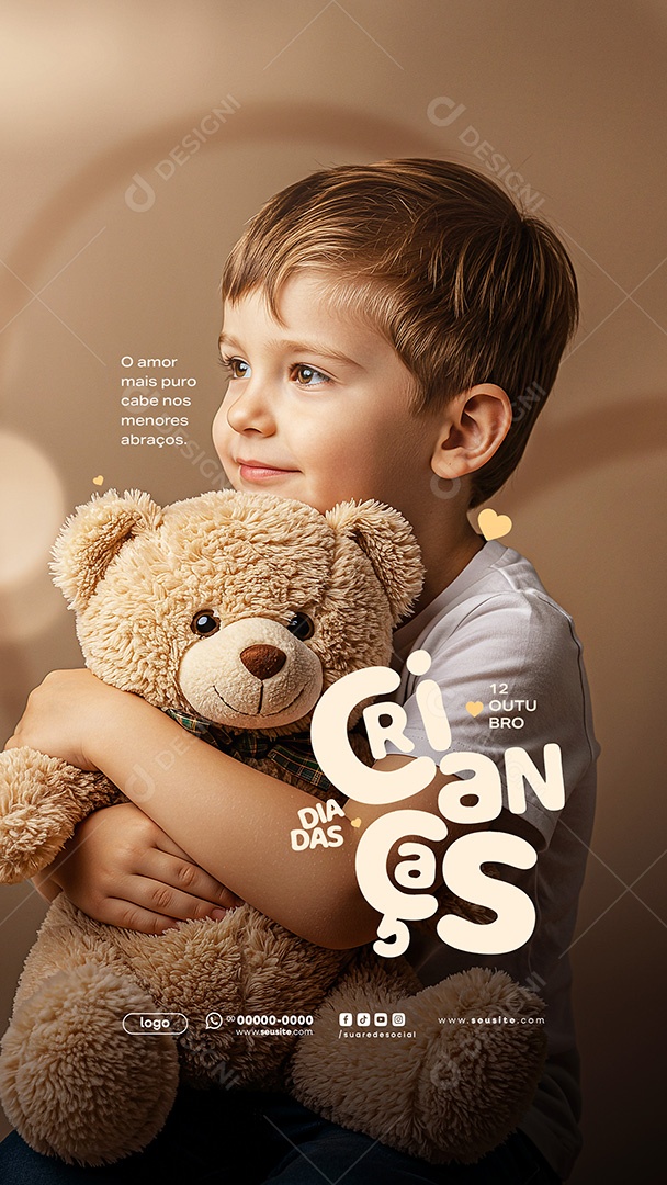Story Feliz Dia das Crianças 12 de Outubro Social Media PSD Editável