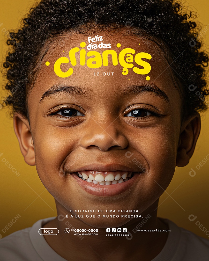Feliz Dia das Crianças 12 de Outubro Social Media PSD Editável