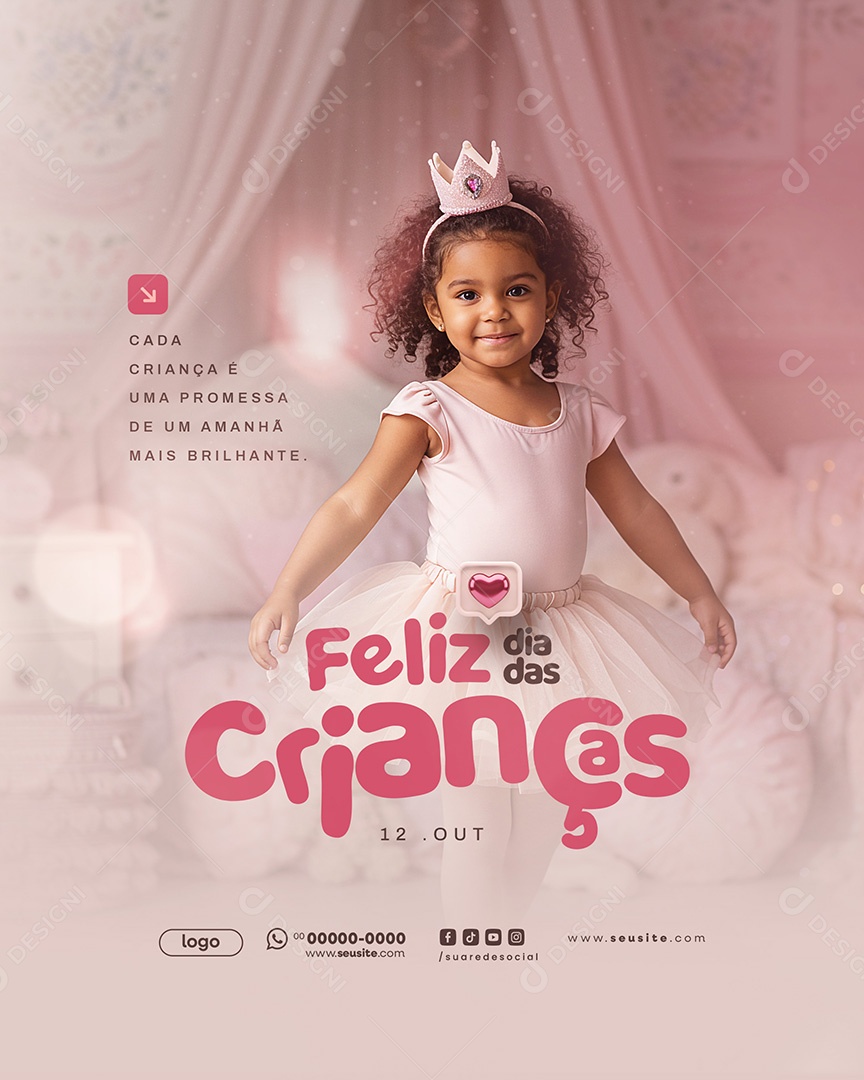 Feliz Dia das Crianças 12 de Outubro Social Media PSD Editável