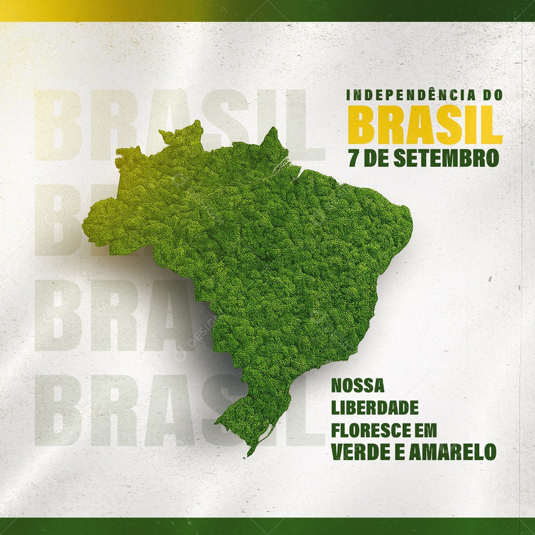 Social Media Dia da Independência do Brasil 7 de Setembro PSD Editável