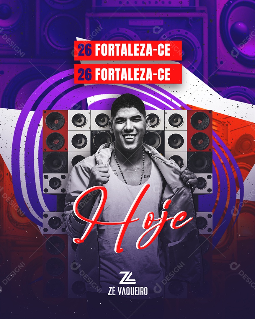 Flyer Evento Hoje PSD Editável