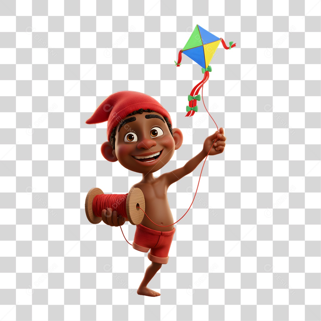 Saci-Pererê Personagem do Folclore Brasileiro PNG Transparente