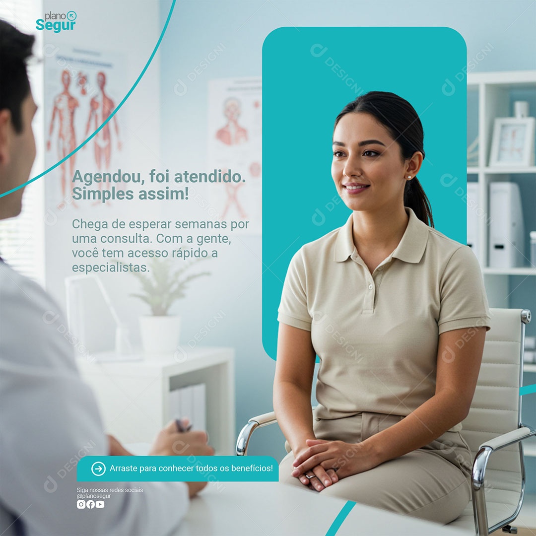 Plano de Saúde Seguro PSD Editável