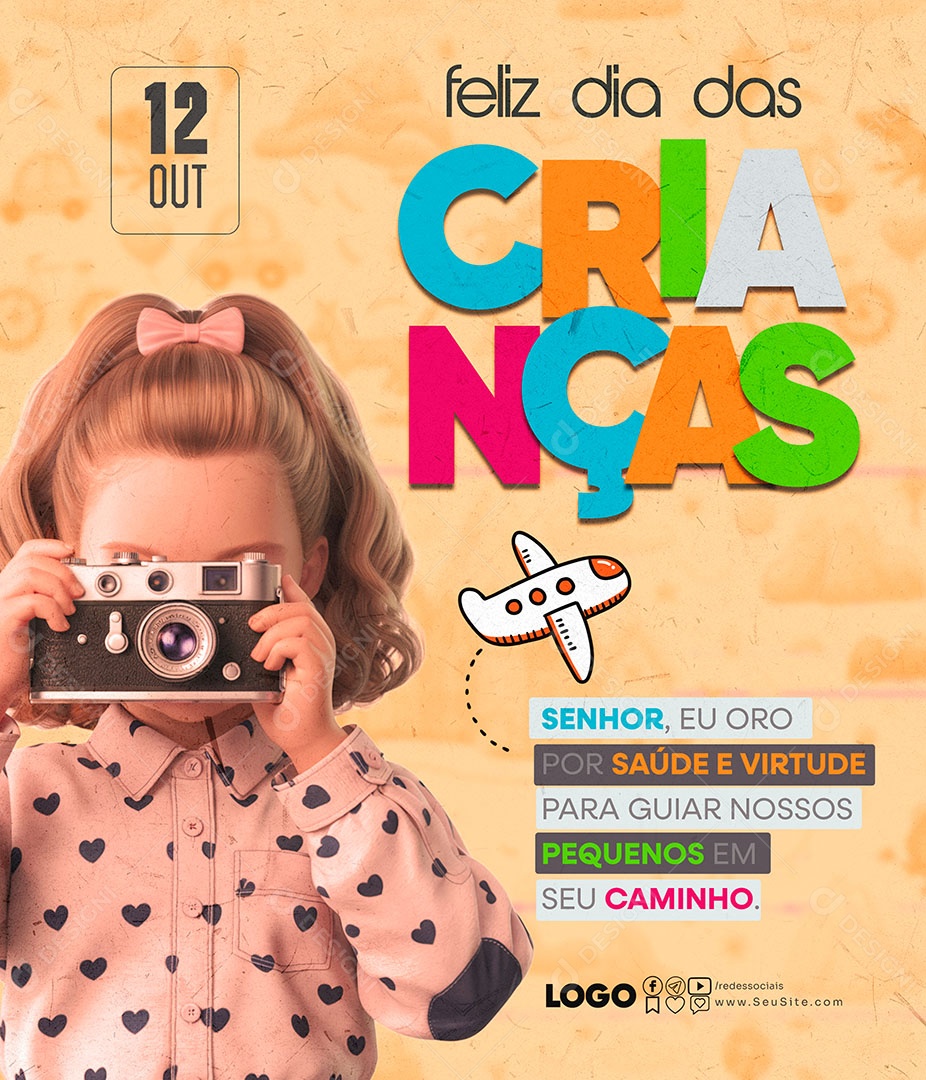 Social Media Dia das Crianças PSD Editável