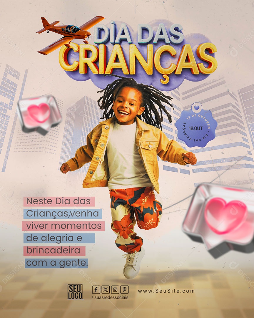 Social Media Dia das Crianças PSD Editável