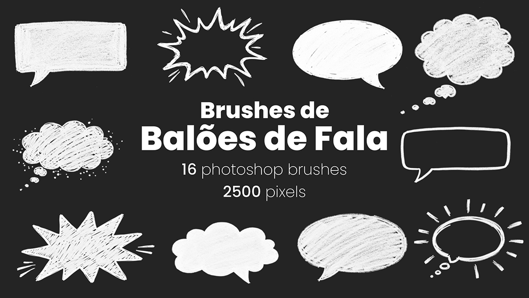 Balão De Fala Doodle Brush ABR