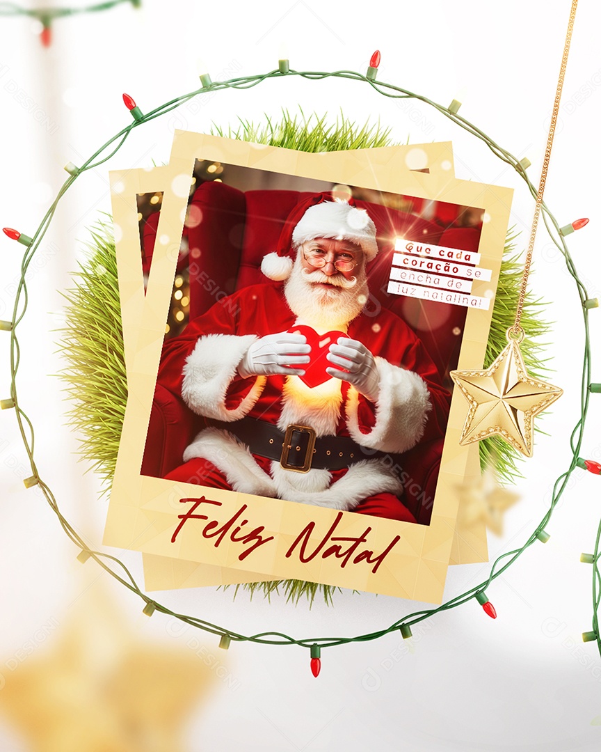 Social Media Feliz Natal 25 de Dezembro PSD Editável