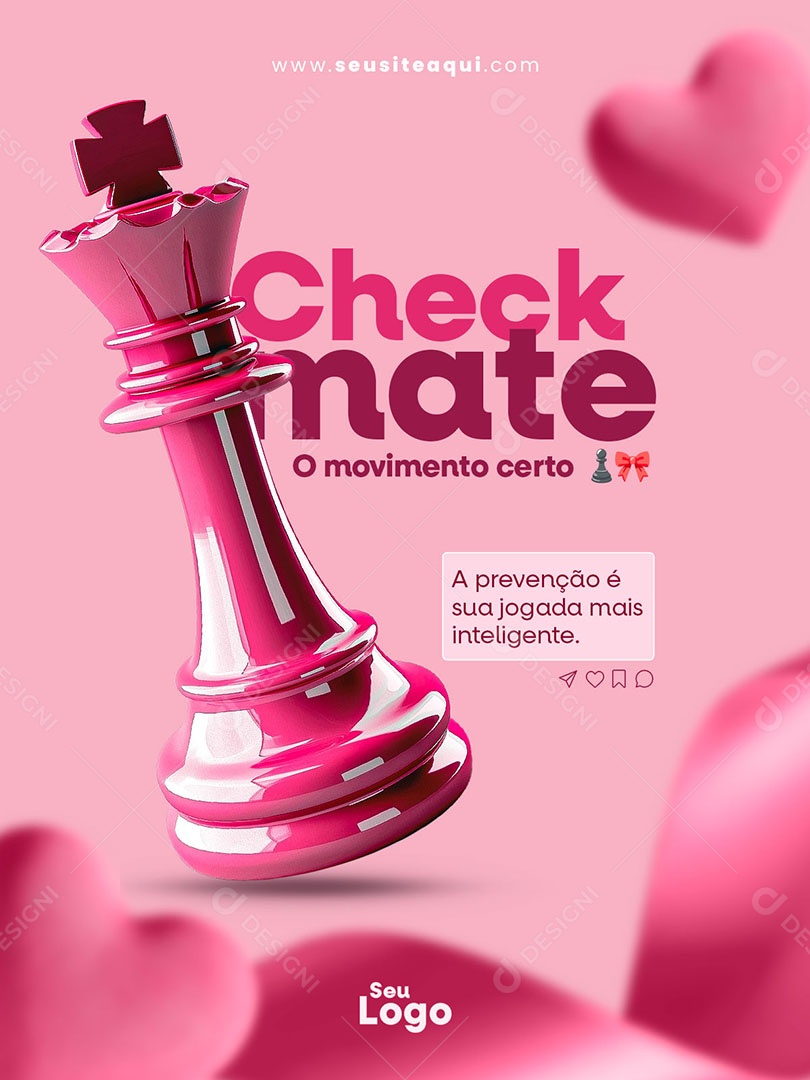 Outubro Rosa O Movimento Certo Social Media PSD Editável