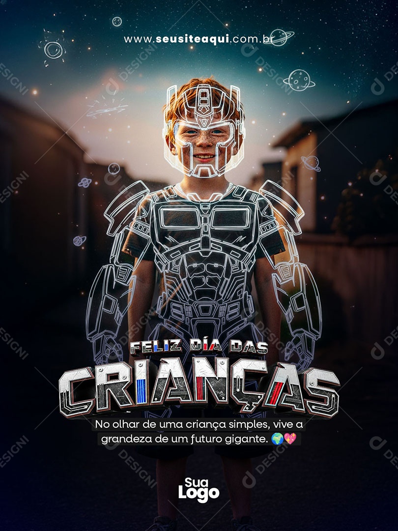 Feliz Dia das Crianças 12 de Outubro Social Media PSD Editável