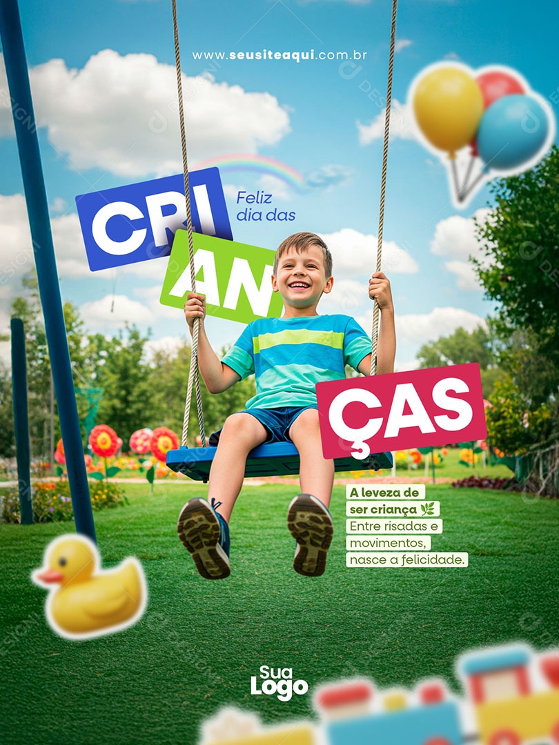 Feliz Dia das Crianças 12 de Outubro Social Media PSD Editável