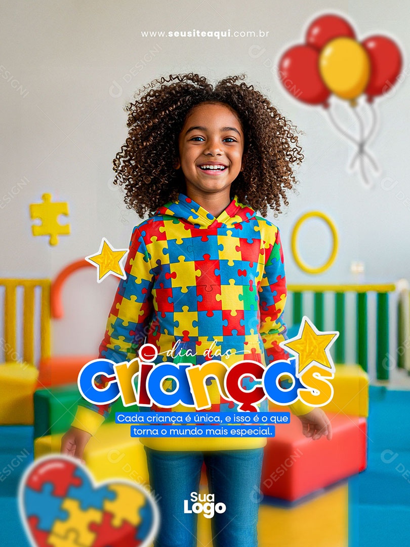 Feliz Dia das Crianças 12 de Outubro Social Media PSD Editável