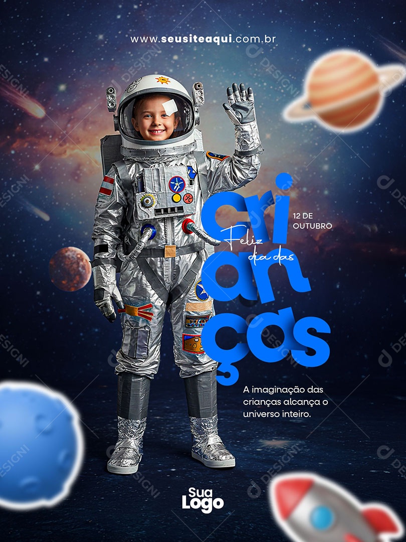 Feliz Dia das Crianças 12 de Outubro Social Media PSD Editável