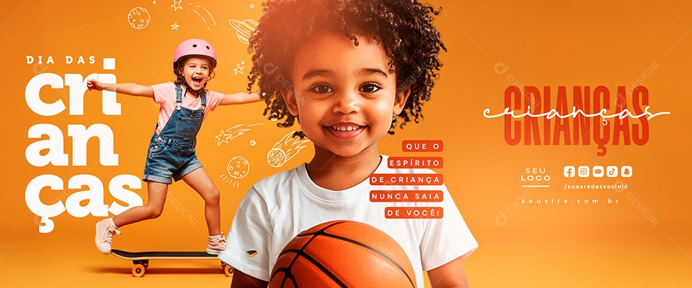 Carrossel Dia das Crianças 12 de Outubro Social Media PSD Editável
