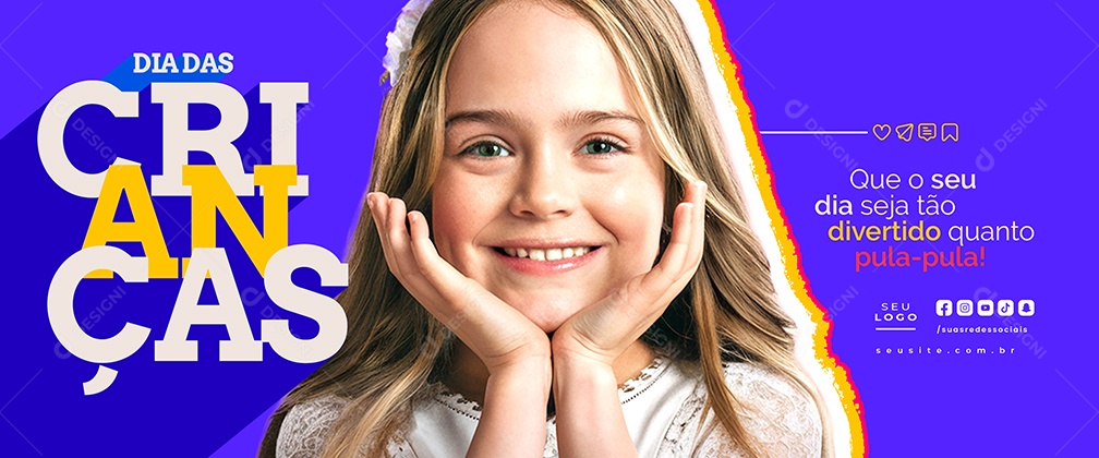 Carrossel Dia das Crianças 12 de Outubro Que o Seu Dia Seja Tão Divertido Social Media PSD Editável