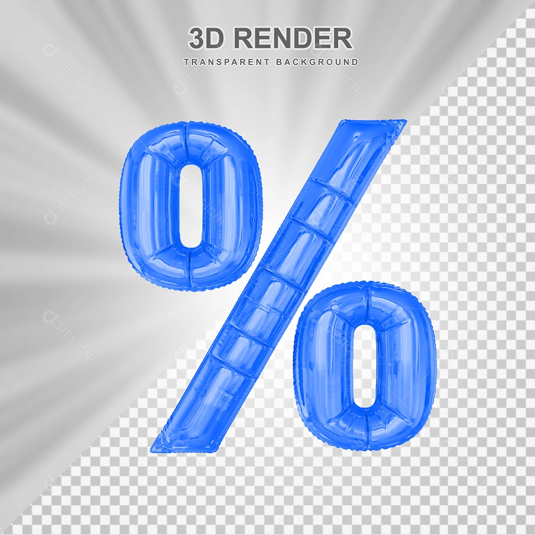 Balão de Cifrão Elemento 3D para Compoisção PSD