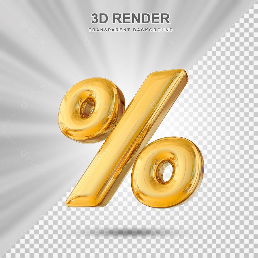 Balão de Cifrão Elemento 3D para Compoisção PSD