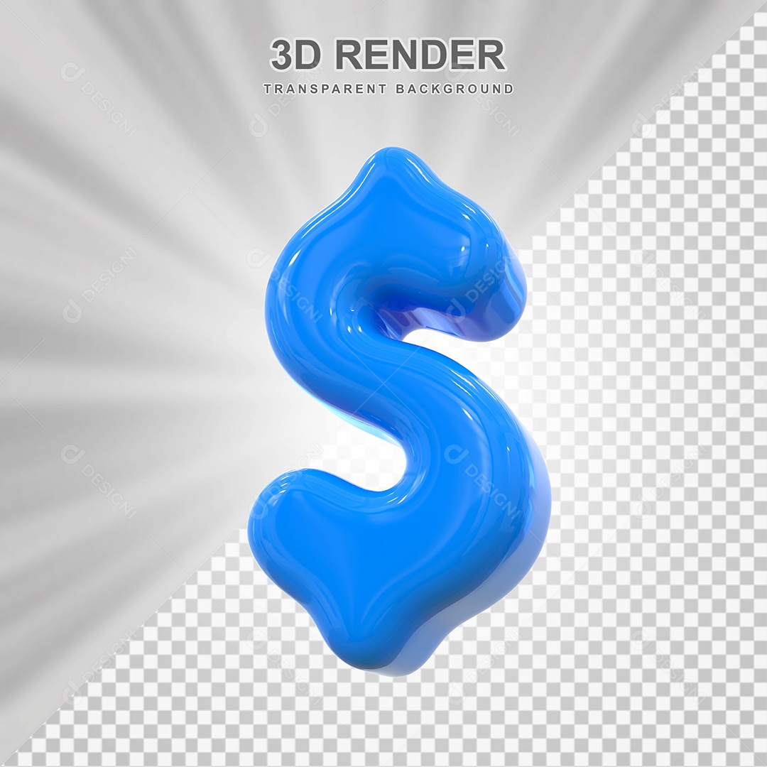 Balão de Cifrão Elemento 3D para Compoisção PSD