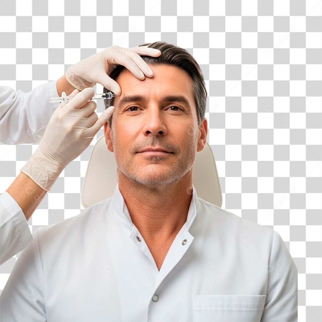 Homem Fazendo Consultas PNG Transparente