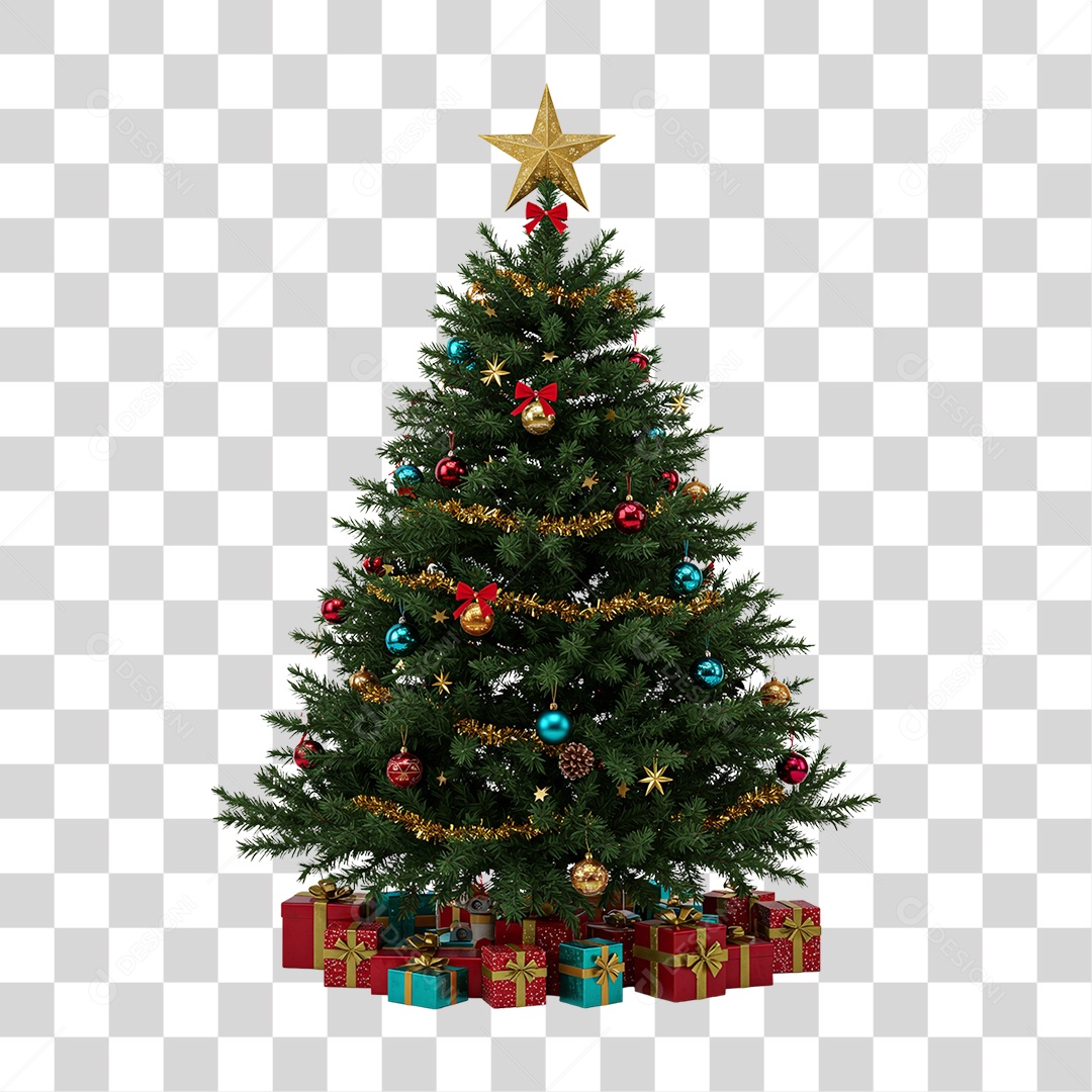 Árvore de Natal PNG Transparente