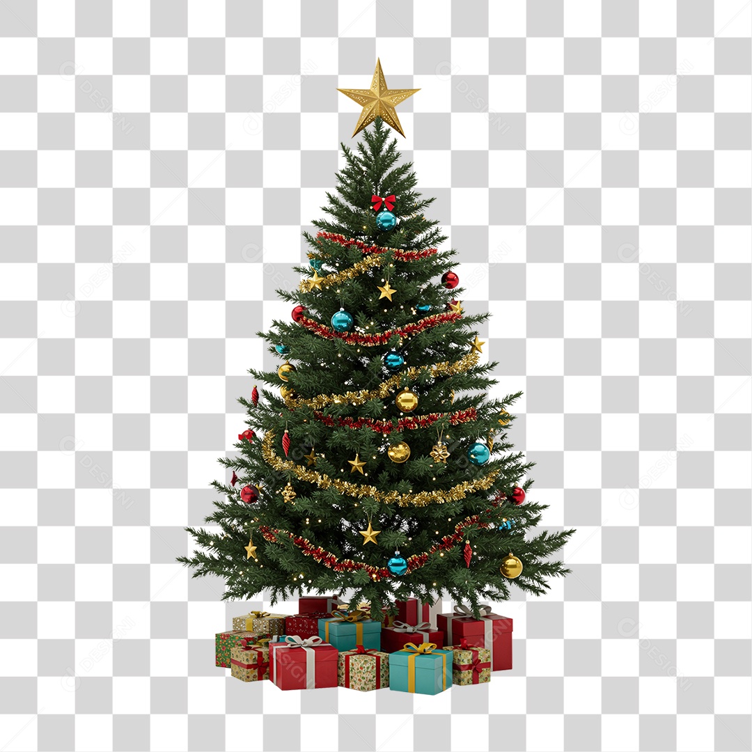 Árvore de Natal PNG Transparente