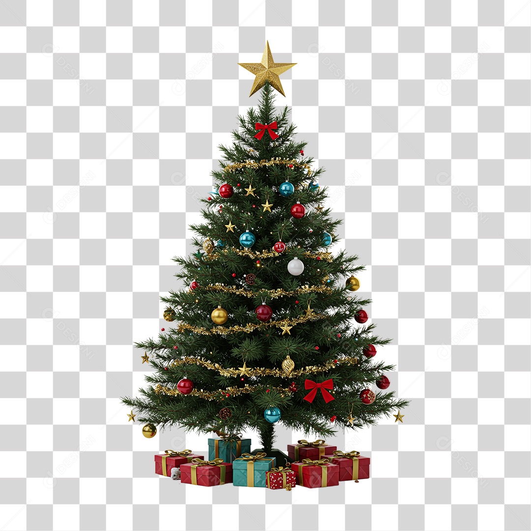 Árvore de Natal PNG Transparente