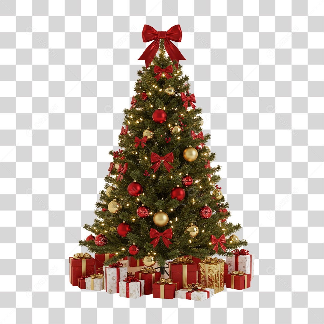 Árvore de Natal PNG Transparente