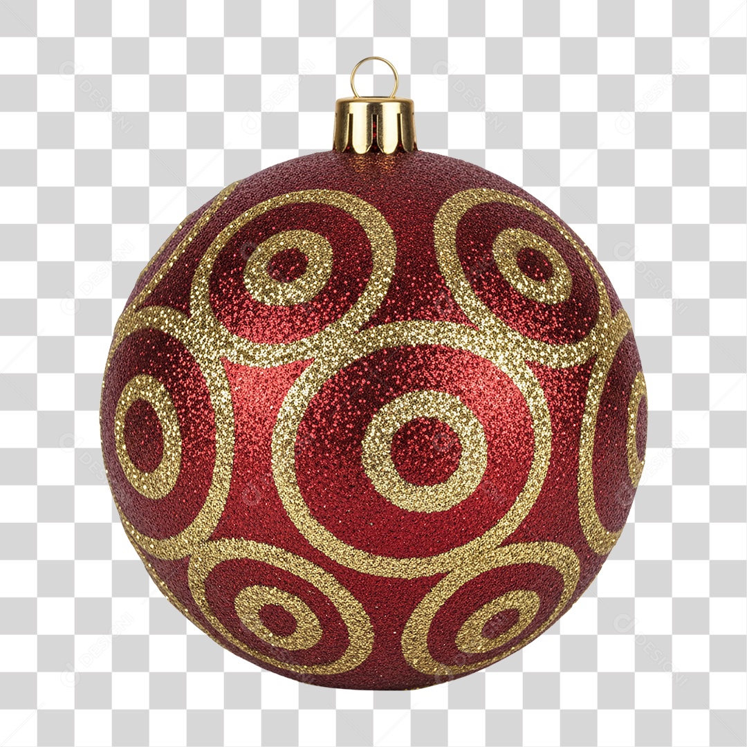 Bola Enfeite de Natal PNG Transparente