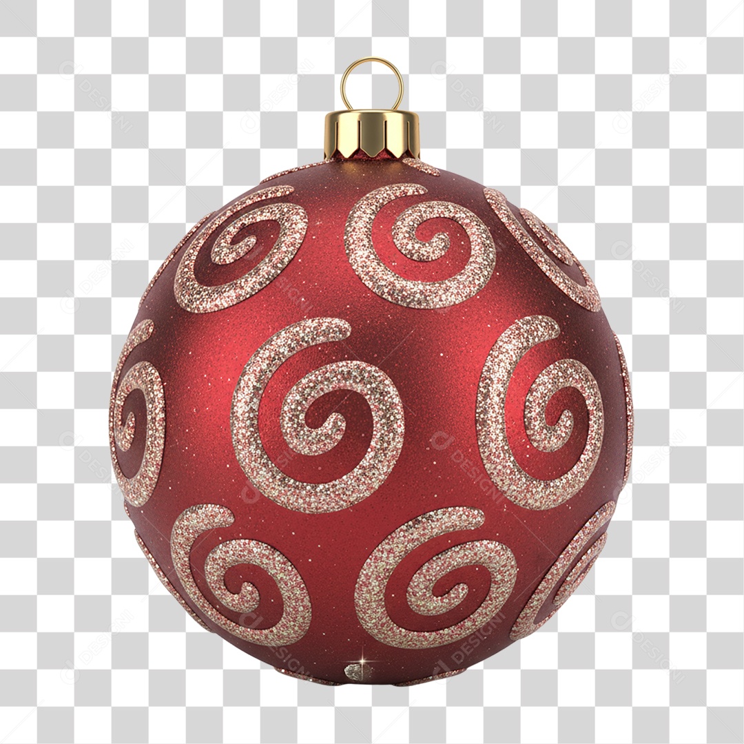 Bola Enfeite de Natal PNG Transparente