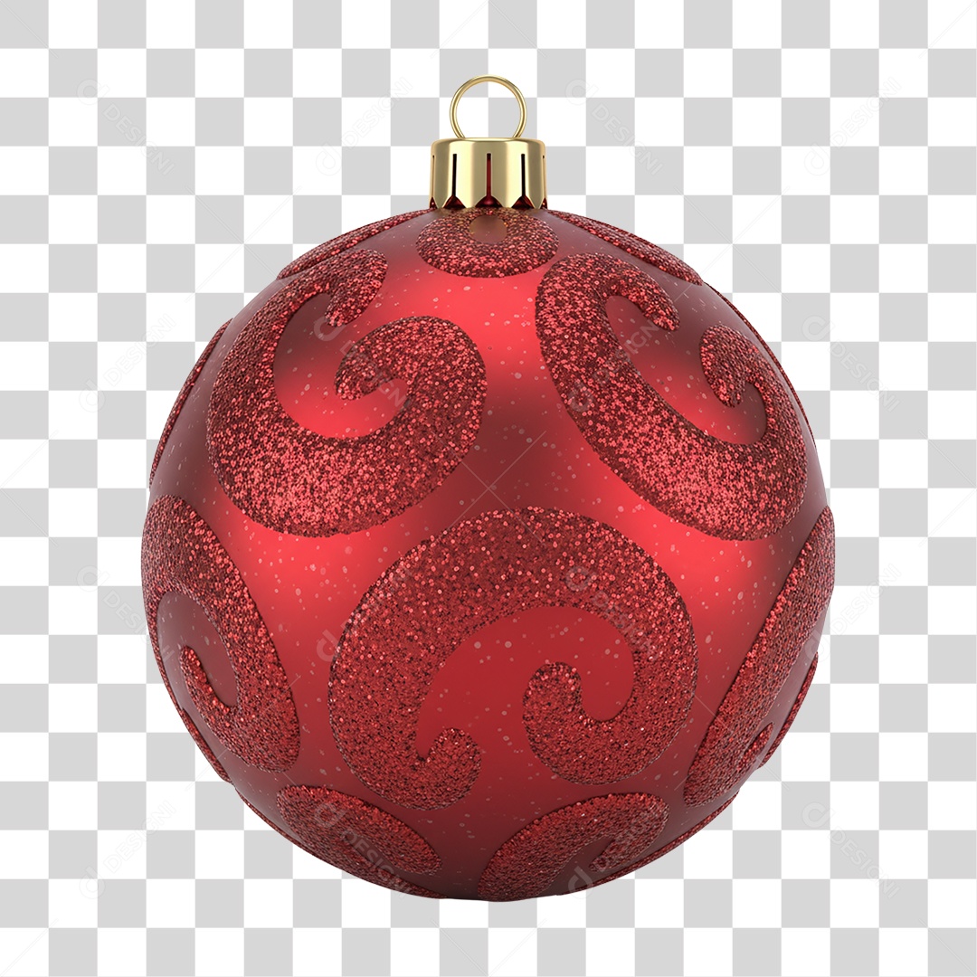 Bola Enfeite de Natal PNG Transparente