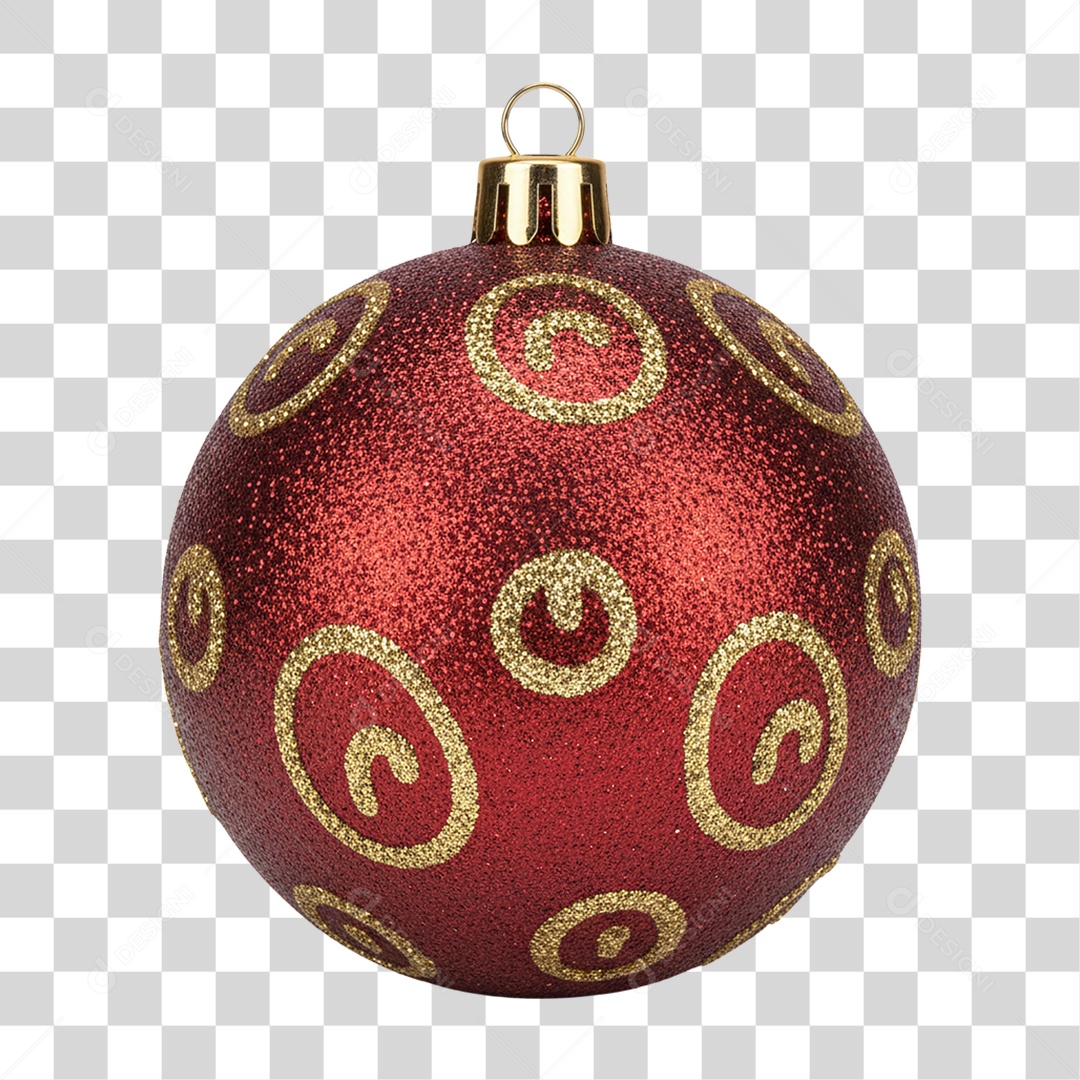 Bola Enfeite de Natal PNG Transparente