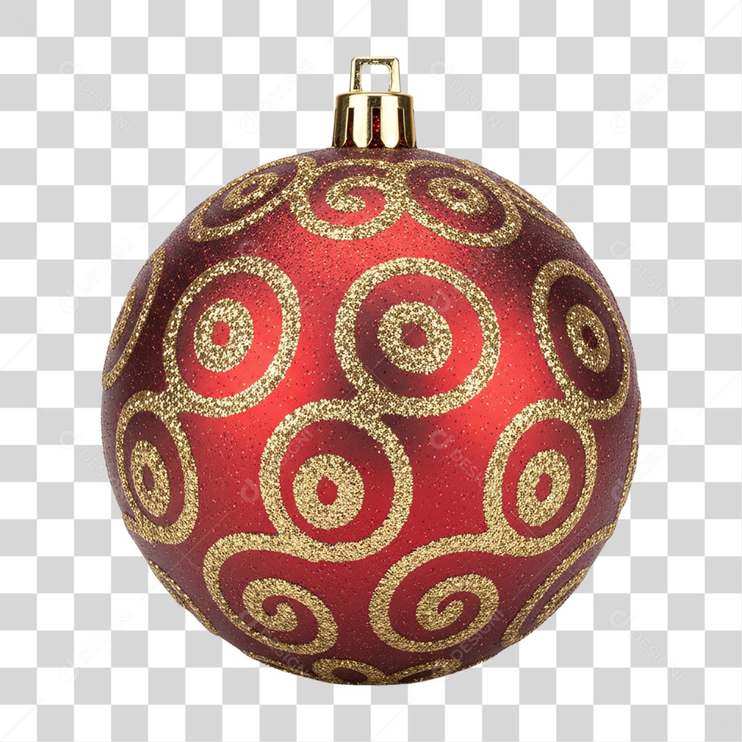 Bola Enfeite de Natal PNG Transparente