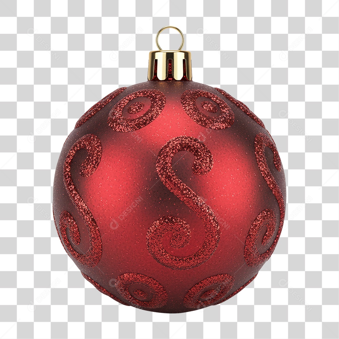 Bola Enfeite de Natal PNG Transparente