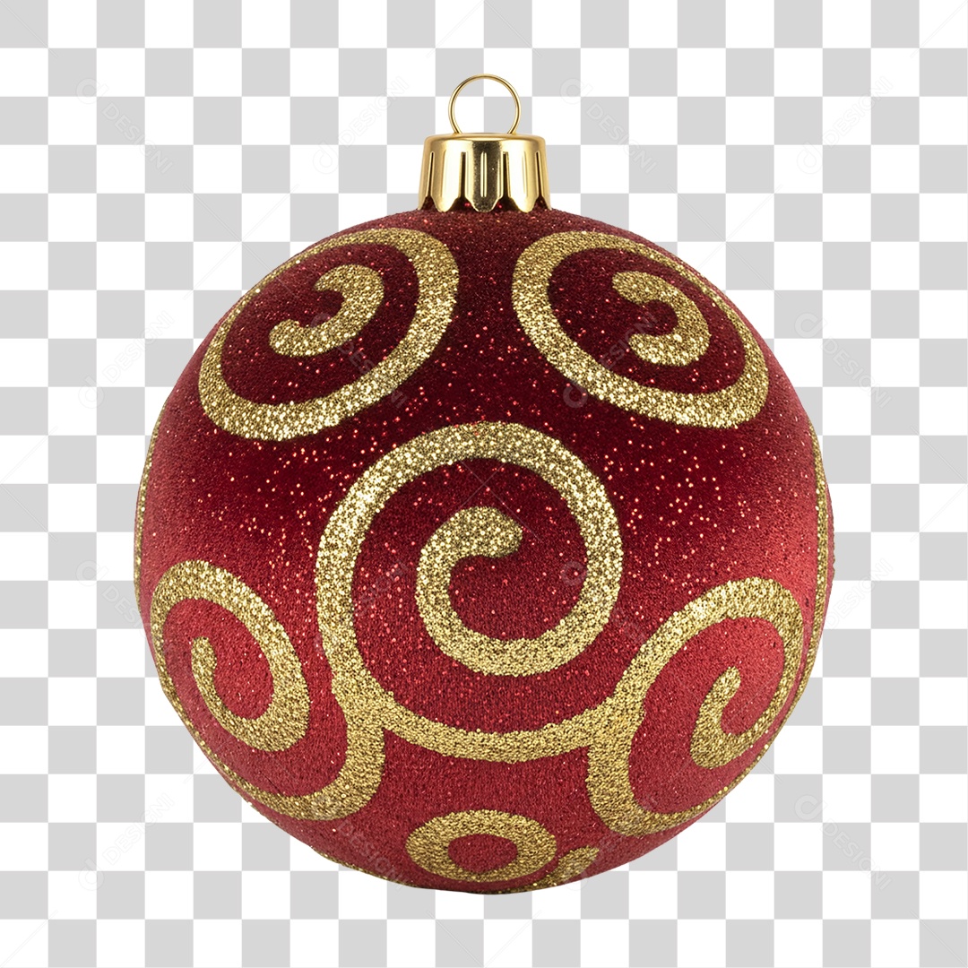Bola Enfeite de Natal PNG Transparente