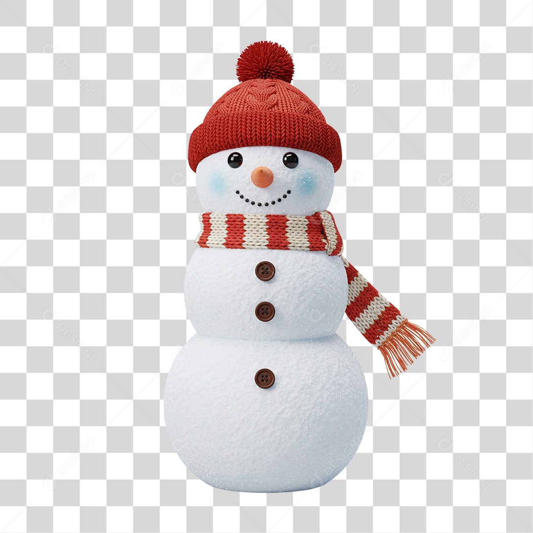 Boneco de Neve Natal PNG Transparente