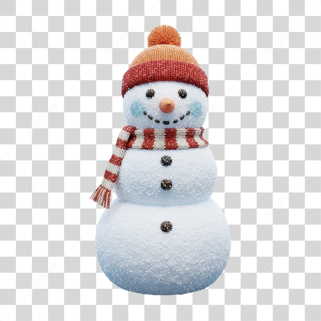 Boneco de Neve Natal PNG Transparente