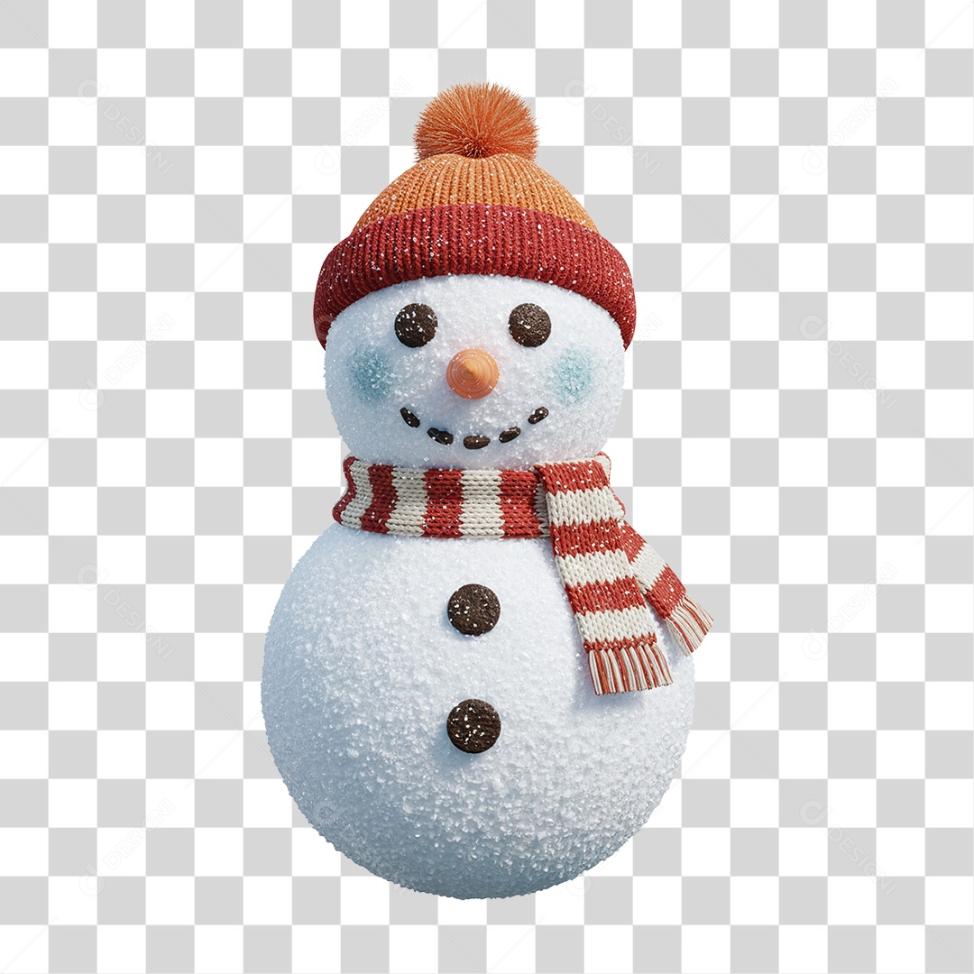 Boneco de Neve Natal PNG Transparente