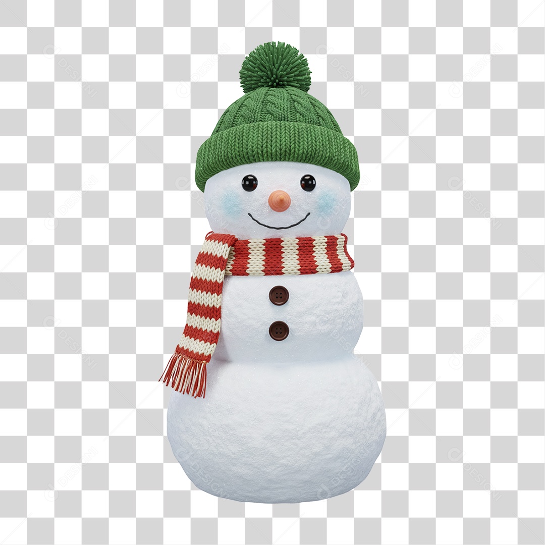 Boneco de Neve Natal PNG Transparente