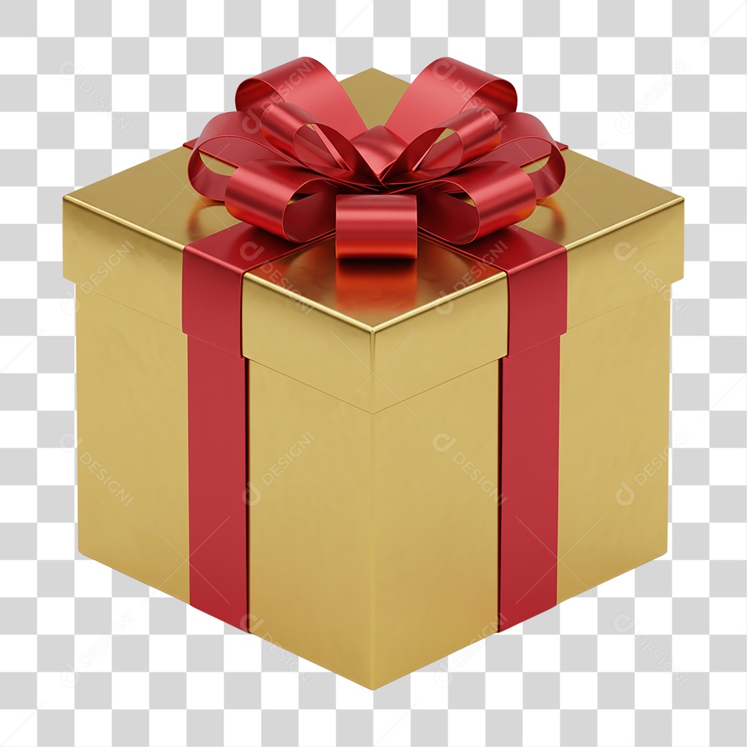 Caixa de Presente de Natal PNG Transparente