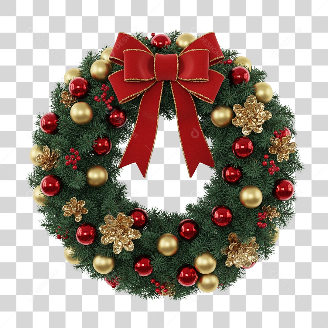 Guirlanda de Natal PNG Transparente