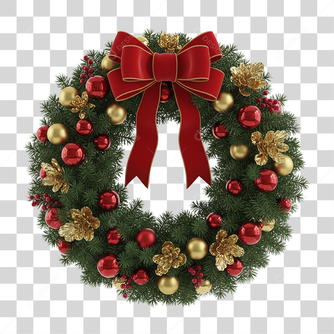 Guirlanda de Natal PNG Transparente
