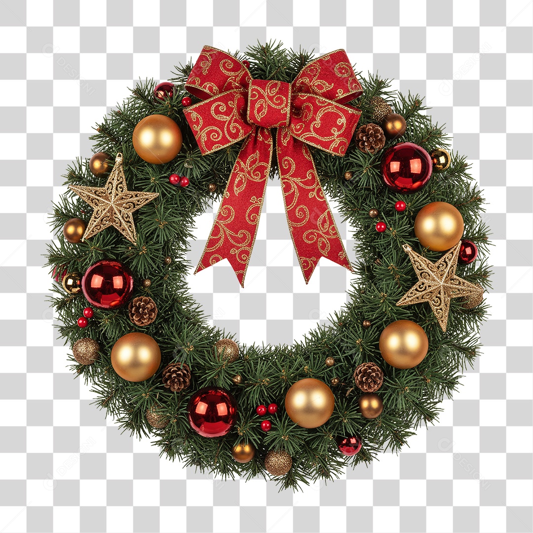 Guirlanda de Natal PNG Transparente