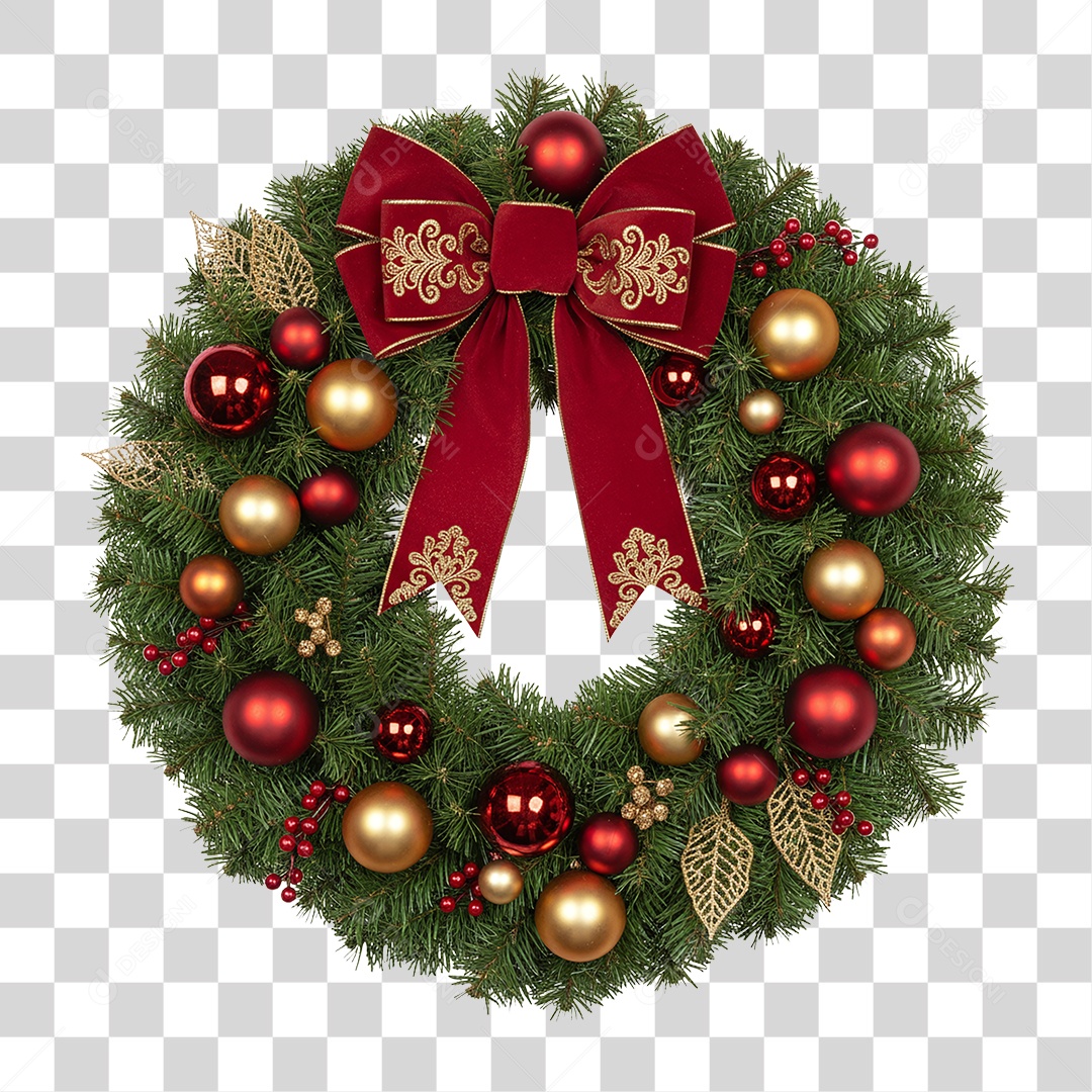 Guirlanda de Natal PNG Transparente