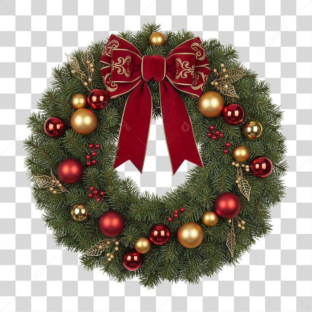 Guirlanda de Natal PNG Transparente